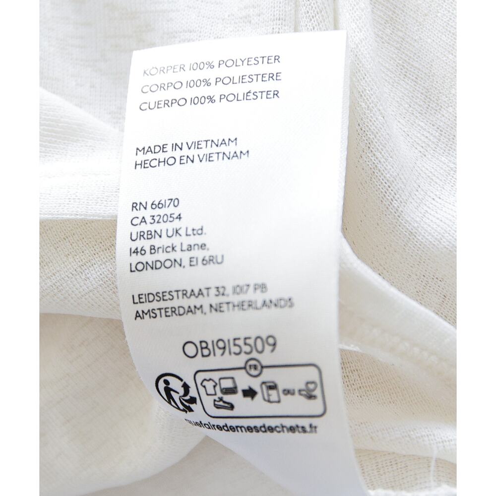 Anthropologie Ivory Short Sleeve Draped Tee - Picture 4 of 6
